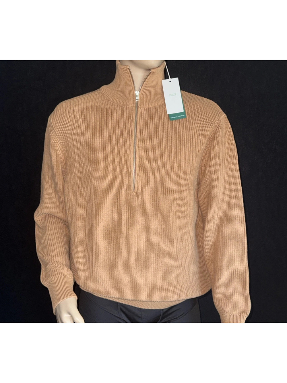 CLOSED Brand Men 2XL 1/2 Zip Sweater Heavy Knit 100% Organic Cotton Pullover NWT